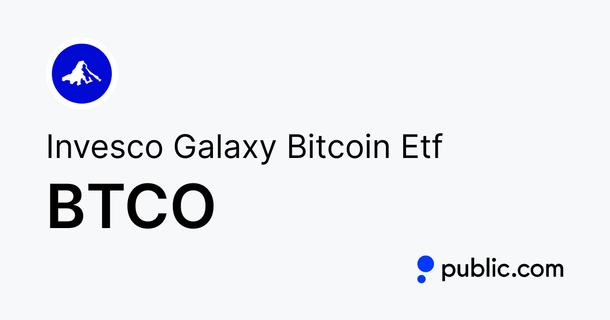 Invesco Galaxy Bitcoin ETF (BTCO)