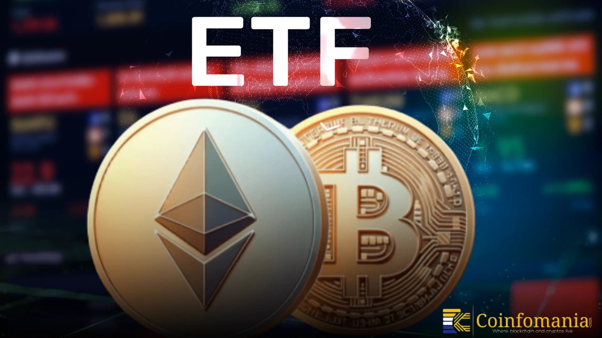 Infographic illustrating BTC ETH SOL ETF outflows and inflows February 2026 with Bitcoin price around $68,149 signaling investor rotation